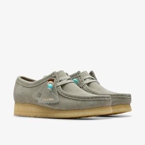 CLARKS ORIGINALS WOMEN'S WALLABEE SHOES - SAGE SUEDE